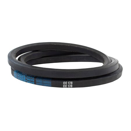 D&D CC178 Double-Sided V-Belt, 184 2/5 in Outside Length, 7/8 in Top Width, 23/32 in Thickness, 1 Ribs CC178